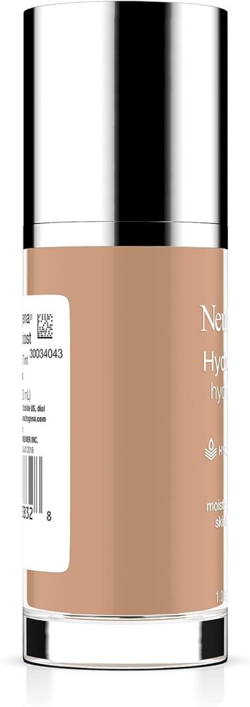 Neutrogena Hydro Boost Hydrating Tint with Hyaluronic Acid, Lightweight Water Gel Formula, Moisturizing, Oil-Free Non-Comedogenic Liquid Foundation Makeup, 40 Nude Color, 1.0 fl. oz